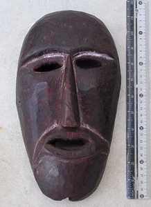 WUNDERSCHÖN GESCHNITZTE alte Tharu Bodhi Baum Holz Schamane Exorzismus Maske - Bild 1 von 2