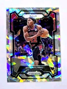 2023-24 Panini Prizm Ayo Dosunmu Cracked Ice Prizm #275 - Picture 1 of 2