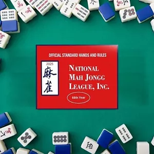 2025 Mahjong Card National Mahjong Official Standard Hand Mahjong Scorecard 4Pcs - Picture 1 of 7