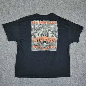 2022 Sturgis Motorcycle Rally Double Sided Graphic T Shirt Black Men's Size 3XL - Picture 1 of 7