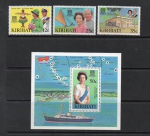 KIRIBATI MNH 1982 SG193-195 & MS196 ROYAL VISIT - Picture 1 of 1