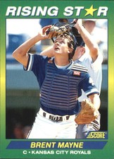 1992 Score 100 Rising Stars Baseball Card #85 Brent Mayne