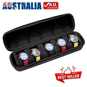 Portable Watch Storage Box Travel Storage Organizer Watch Roll Display Case AU - Picture 1 of 19