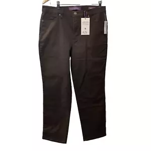 Gloria Vanderbilt Women's Amanda Original Slimming High Rise Tapered 14P Brown - Picture 1 of 9