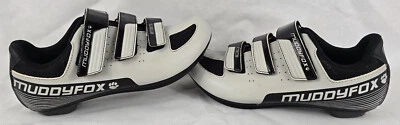 Womens Muddy Fox RBS 100 Cycling Shoes. Black & White. UK Size 6. - Image 1 of 4