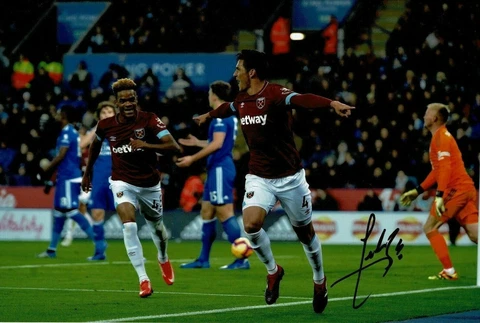 Fabian Balbuena SIGNED 10X8 Photo West Ham United F.C. AFTAL COA (9080) Cover