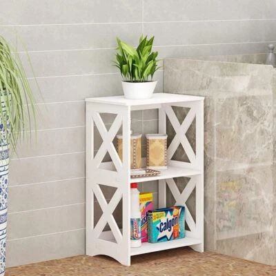 White Drawer Cabinet Small Side End Table Nightstand Storage Shelf Bedside Table