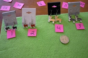 CHIHUAHUA DOG EARRINGS 1 PR - Picture 1 of 1