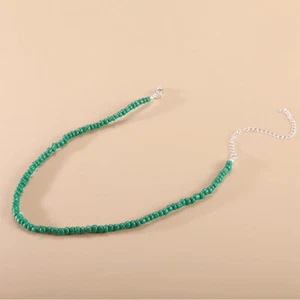 Women Sweet Clavicle Chain Choker Collar Necklace Beads Gift Seed Beads Fashio i - Picture 1 of 35