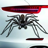 Halloween Car Wall Home 3D Spider Sticker Mural Decor Decal Removable Terror New