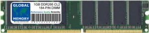 1GB DDR 266MHz PC2100 184-PIN DIMM MEMORY RAM FOR DESKTOPS/PCs/MOTHERBOARDS - Picture 1 of 1