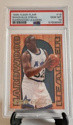 1995 Fleer Flair Hardwood Leaders #19 Shaquille O'Neal Hardwood Leaders PSA 10 - Imagem 1 de 2
