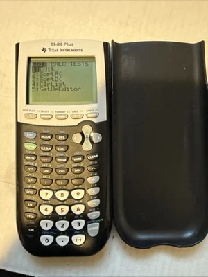 Texas Instruments TI-84 Plus With Cover Tested And Works - Image 1 of 4