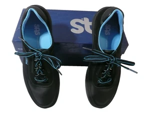 SAS sportliche Damenschuhe Größe 7,5 M schwarz blau bequem Leder Wandern hergestellt in den USA - Bild 1 von 19