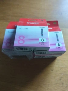 7 X Original Canon CLI-8 Magenta Ink Cartridges Genuine, Boxed and Sealed. - Picture 1 of 2