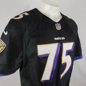 Baltimore Ravens Nike On Field Trikot schwarz 75 Jonathan OGDEN 48 genäht signiert - Bild 1 von 16