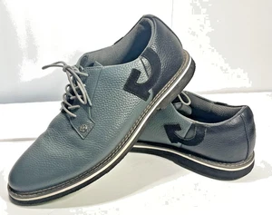 G/FORE GALLIVANTER Charcoal Pebble Leather Mens Golf Shoes G4MCOEF11 Size 11 EUC - Picture 1 of 10