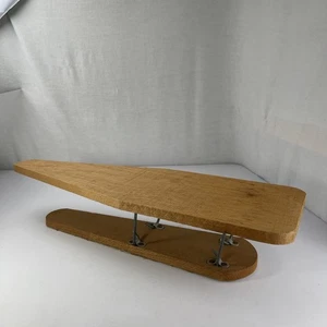 Vintage Wooden Sleeve Ironing Board Small Primitive Folding Press Hinged 24"L - Picture 1 of 18