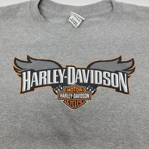 Harley Davidson T-Shirt Grau Mesh Cut Off Herren XL - Bild 1 von 7