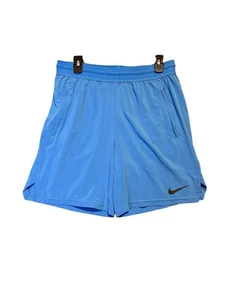 Pantalones Cortos Nike Hombres Dri-FIT Flex 6" Entrenamiento Correr Yoga Azul Talla M - Imagen 1 de 3