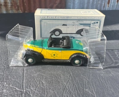 De colección 1940 Sheriff Dept Ford Convertible Moneda Banco Liberty Classics 1:25 Foto 1 de 4