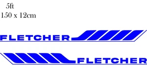 Calcomanía/vinilo Fletcher de 5 ft nombre de barco 150 cm para barcos y más - Imagen 1 de 3