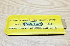 Vintage Norton Sharpening Stone, 1885 - 1960, 75 Years of Progress, U.S.A. - Picture 1 of 4