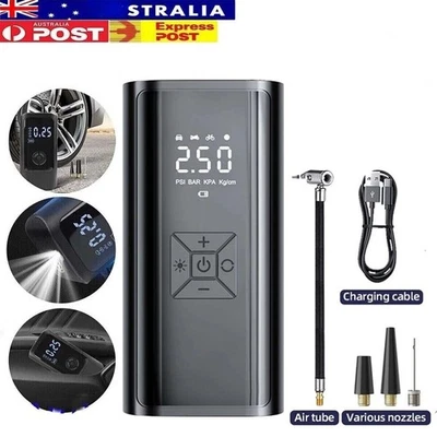 Car Tyre Inflator Pump Digital Portable Tyre Air Compressor Pump 12V Electric UK - Image 1 of 4