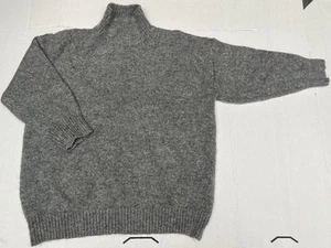 Nasty Gal Knit Oversized Drop Shoulder Pullover Gray Sweater Size Large - Picture 1 of 8