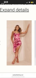 NEW PRETTYLITTLETHING Floral Corset Dress Size 8 With Tags - Picture 1 of 4