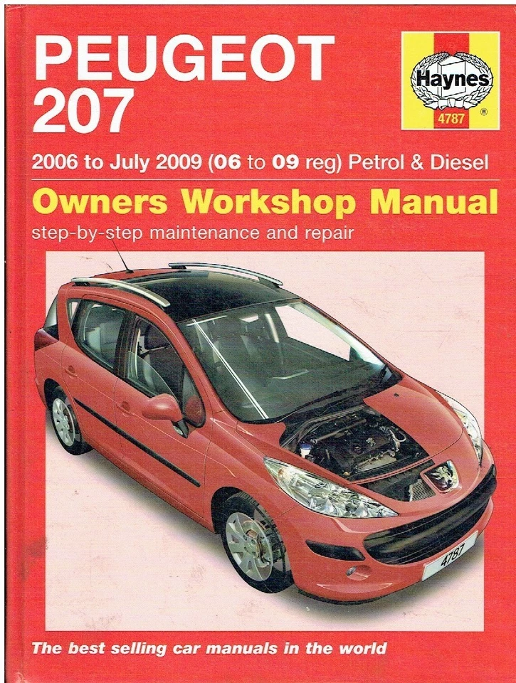 PEUGEOT 207 1.4 1.6 PETROL & 1.4 1.6 DIESEL (2006-09) WORKSHOP MANUAL *HARDBACK* - Image 1 of 1