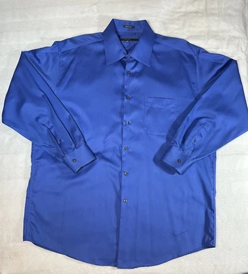 Camisa de vestir para hombre Perry Ellis Portfolio manga larga - EXCELENTE ESTADO - XL - 17-1/2 - 34/35 Foto 1 de 4