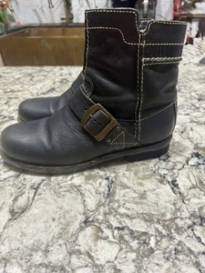 Palladium Leather Buckle Side-Zip Boots EU40/US Men 7.5/Women 9 - Picture 1 of 14