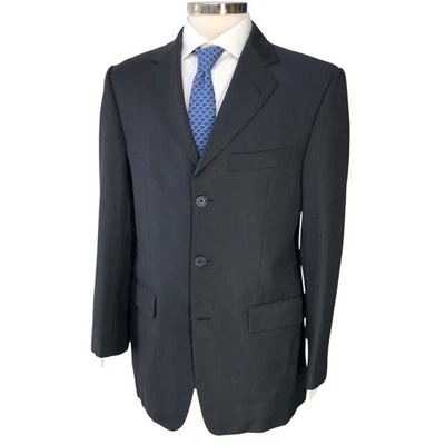 Abrigo Blazer Deportivo Burberry London Para Hombre 38R Rayas Lana Kensington Azul Marino Foto 1 de 4