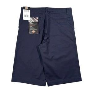Dickies Navy Blue Classic Fit Girls Stretch Twill Bermuda Shorts W30 Kids - Picture 1 of 9