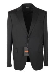 ZEGNA Signature Tailored Schwarz Anzug Größe 52 IT / 42R U.S. Neu Mit Etikett - Bild 1 von 8