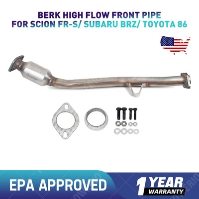 High Flow Front Pipe for Scion FR-S/ Subaru BRZ/ Toyota 86 USA Foto 1 de 4