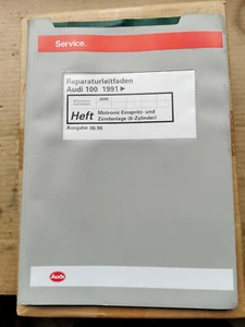 Audi 100 Reparaturleitfaden 8 Zylinder Motor AHK Zündanlage Ausgabe 06.96 VAG V8 - Bild 1 von 2