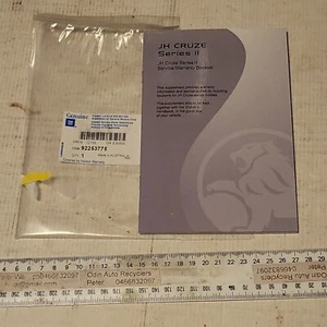 HOLDEN JH Series 2 CRUZE MY12 PETROL DIESEL SERVICE WARRANTY MANUAL BRAND NEW - Picture 1 of 2