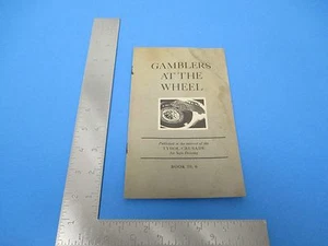 Vintage 1938 Gamblers at the Wheel Book 6 Tydol Crusade for Safe Driving S2342 - Bild 1 von 2