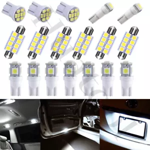 18PCS White LED Interior License Light Package Kit For Chevy Silverado 1999-2006 - Foto 1 di 9