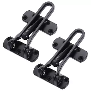 Home Security Door Lock 2 Pack Latch Guard Clasp Front Door Locks for Kids Ho... - Picture 1 of 6