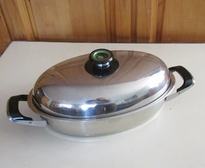 AMC Bräter /Spargeltopf - Visiotherm-Hochraumdeckel und Gareinsatz - Bild 1 von 4