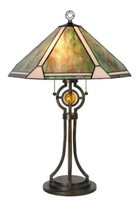 Extra große majestätische Tiffany Tischlampe - 20" breit (Energie sparen) - Bild 1 von 3