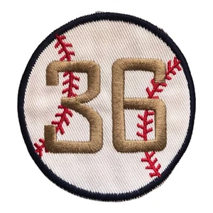 1936 WORLD SERIES MLB BASEBALL NEW YORK YANKEES 2.5" STYLIZED FONT YEAR PATCH - Picture 1 of 4
