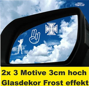 6 AufkleberJDM Spiegelaufkleber Shocker Sticker HD Shocker Harley V8 USA 4x4 US - Bild 1 von 2