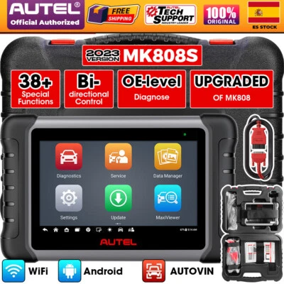 Autel MaxiCOM MK808S PROFI Diagnóstico de coche Escáner Todos los Sistemas TPMS - Imagen 1 de 4