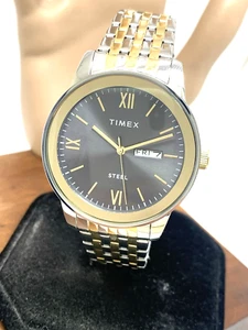 Reloj Timex Hombre TW2T50500 Cuarzo Gris Esfera Dos Tonos Acero Inoxidable 41mm - Imagen 1 de 12