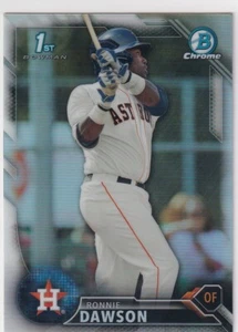 2016 BOWMAN CHROME REFRACTORS 1ST RC RONNIE DAWSON HOUSTON ASTROS FIRST Z118 - Picture 1 of 2