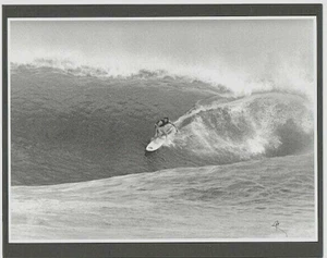RARE LANIAKEA BEACH, RONNIE BURNS, 1988 NORTH OAHU PHOTOGRAPH ON 8X10 INCH MAT - Picture 1 of 1